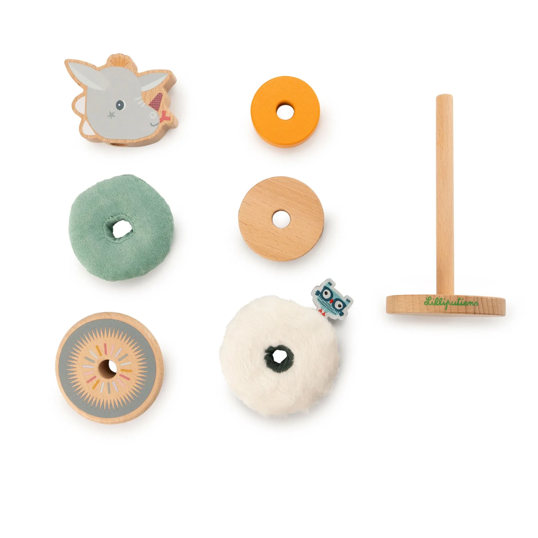 Jeux De Formes*Lilliputiens Pyramide à empiler de Joe