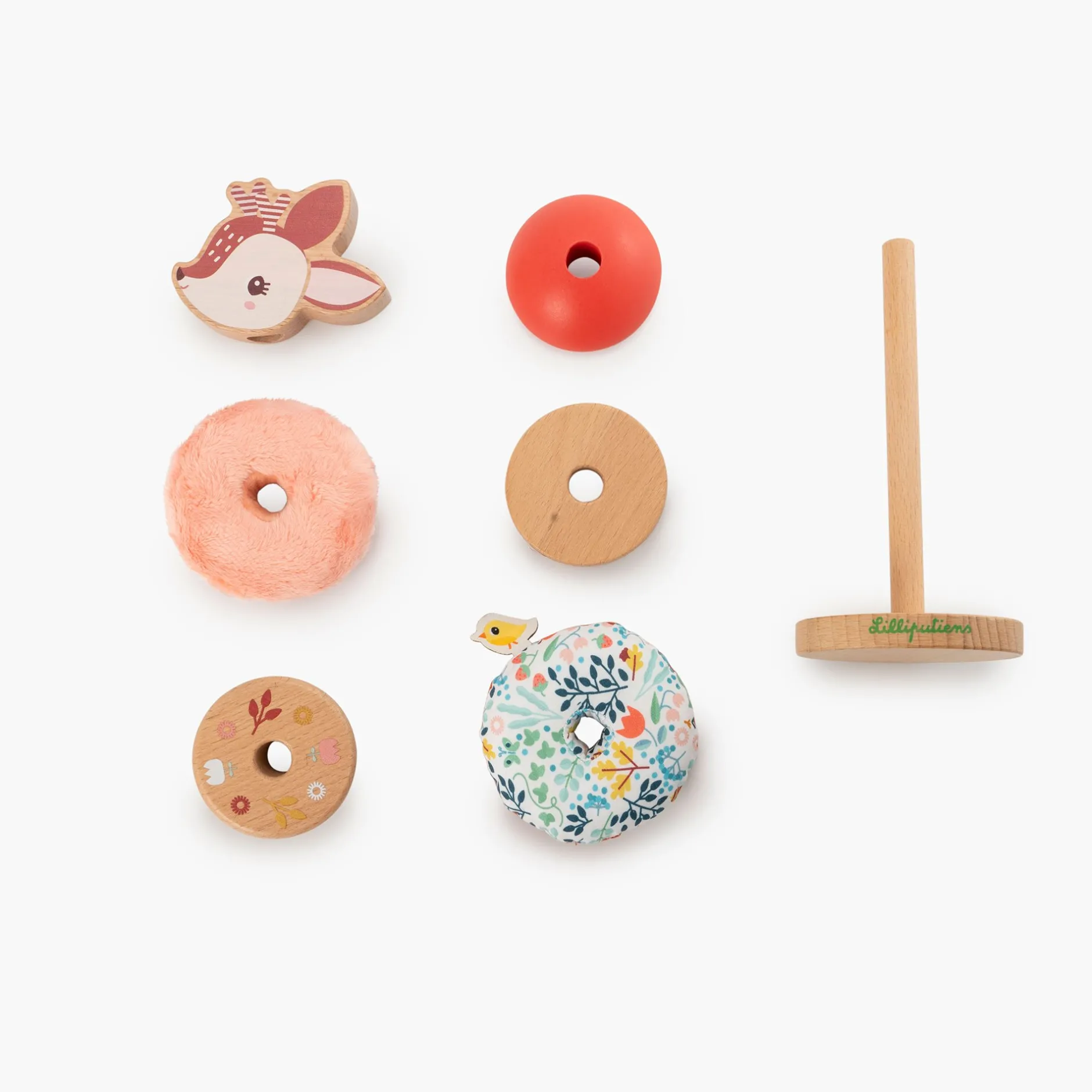 Jeux De Formes*Lilliputiens Pyramide à empiler de Stella