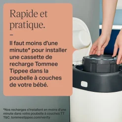 Recharges*Tommee Tippee Recharges Twist & Click pour poubelles à couches x3 de