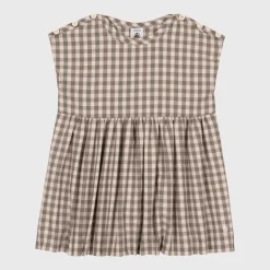 Robes, Jupes*Petit Bateau Robe à manches courtes seersucker 12 mois de Saline