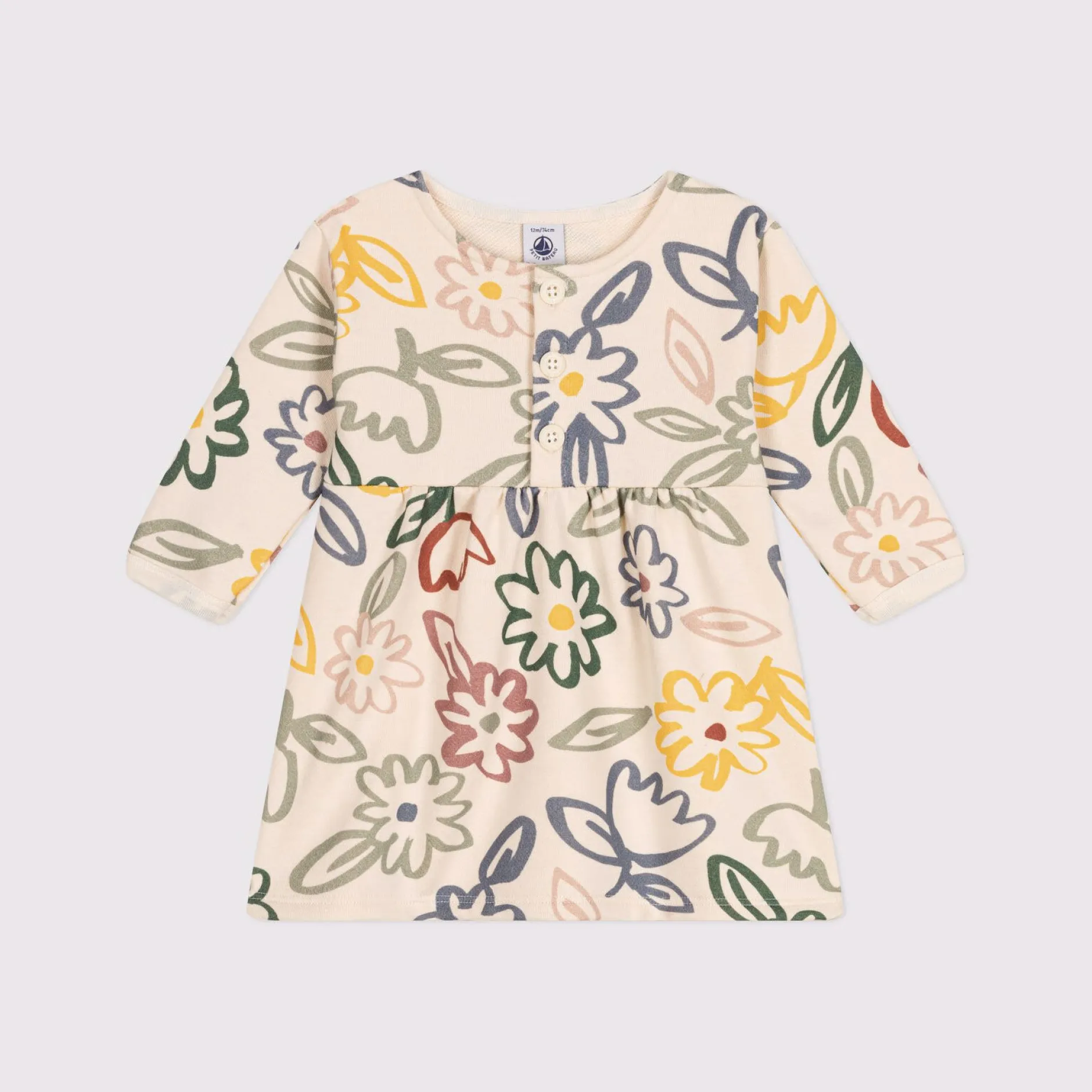 Robes, Jupes*Petit Bateau Robe à manches longues 12 mois de Avalanche