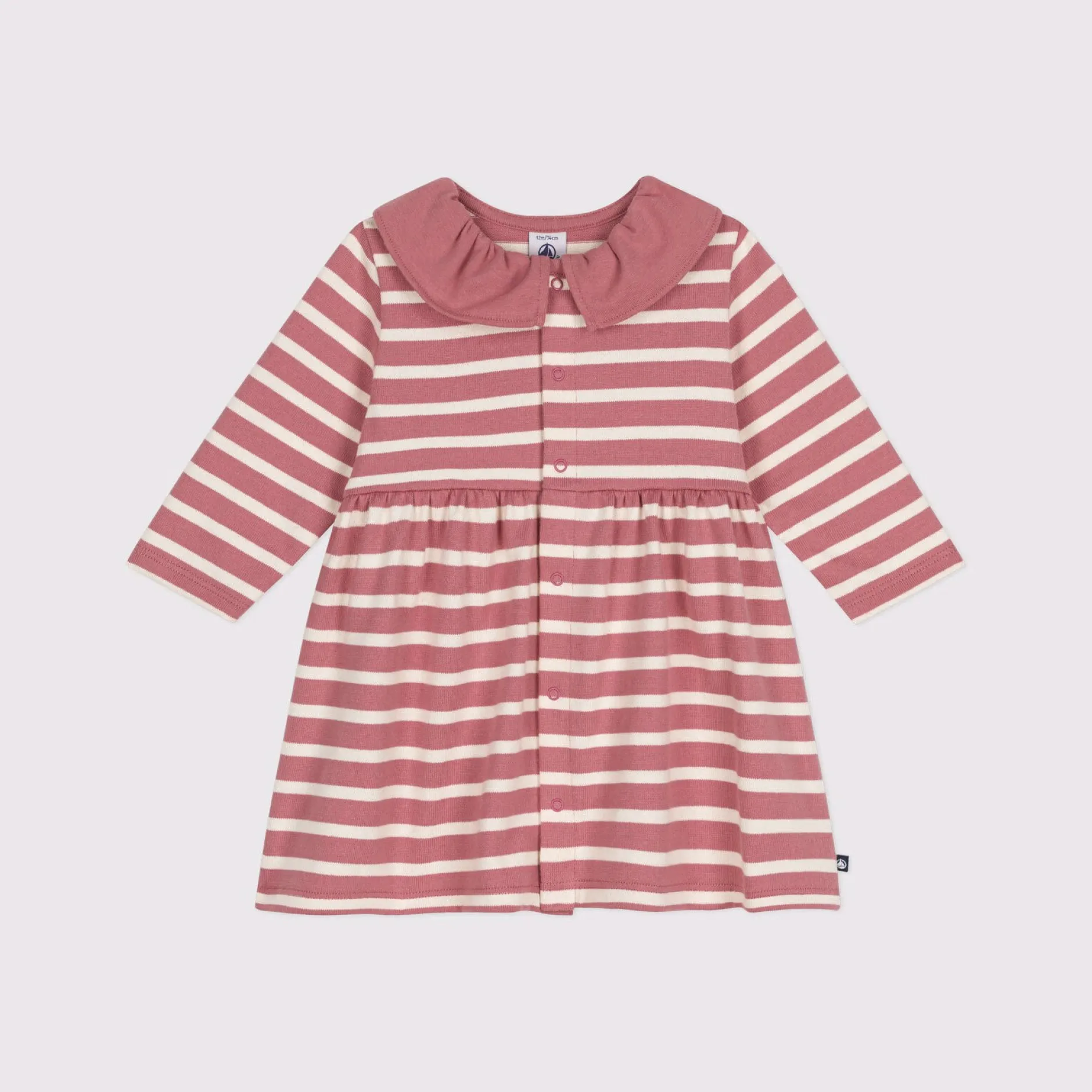 Robes, Jupes*Petit Bateau Robe à manches longues en jersey épais de Rosewood