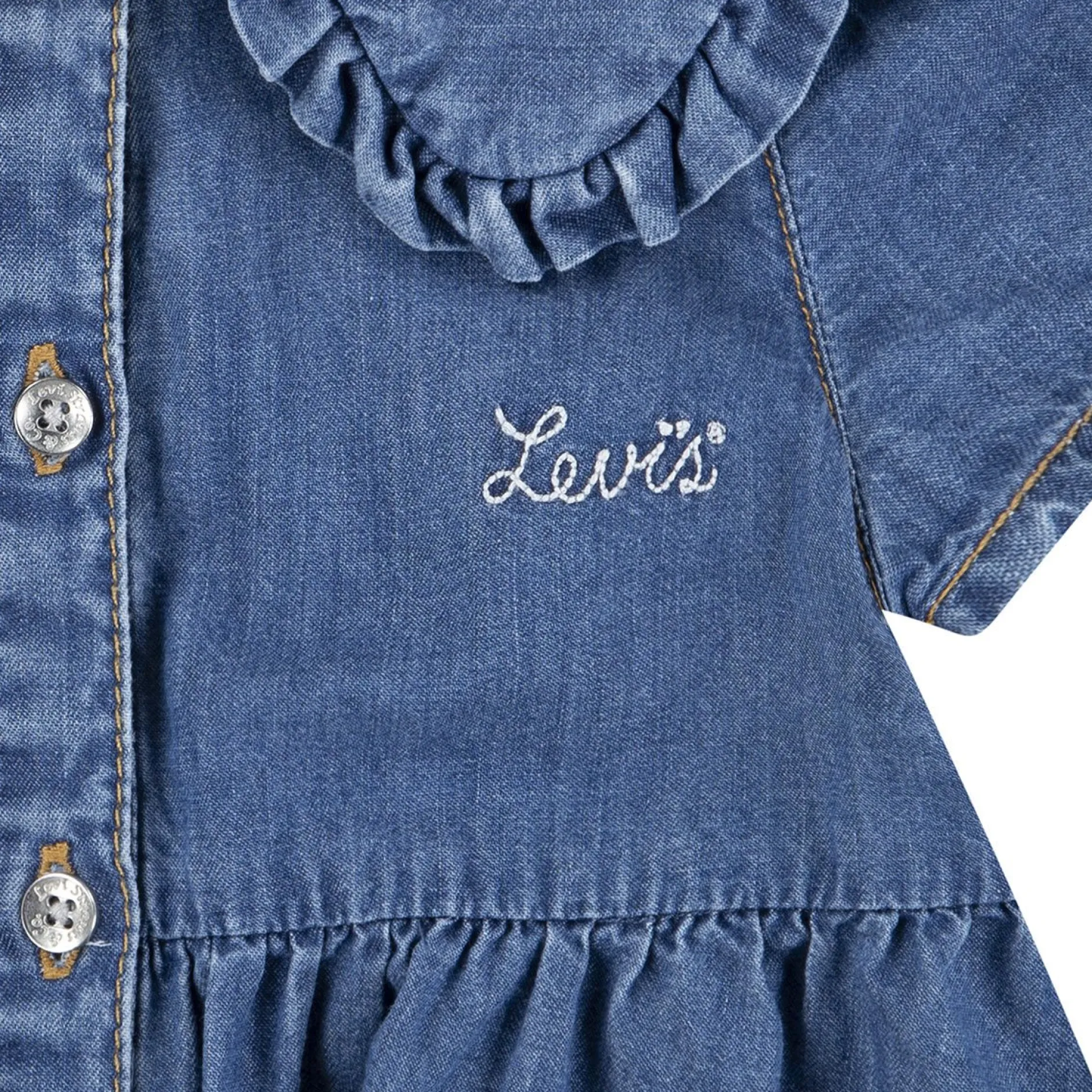 Robes, Jupes*Levi's Kids Robe col brodé en denim de