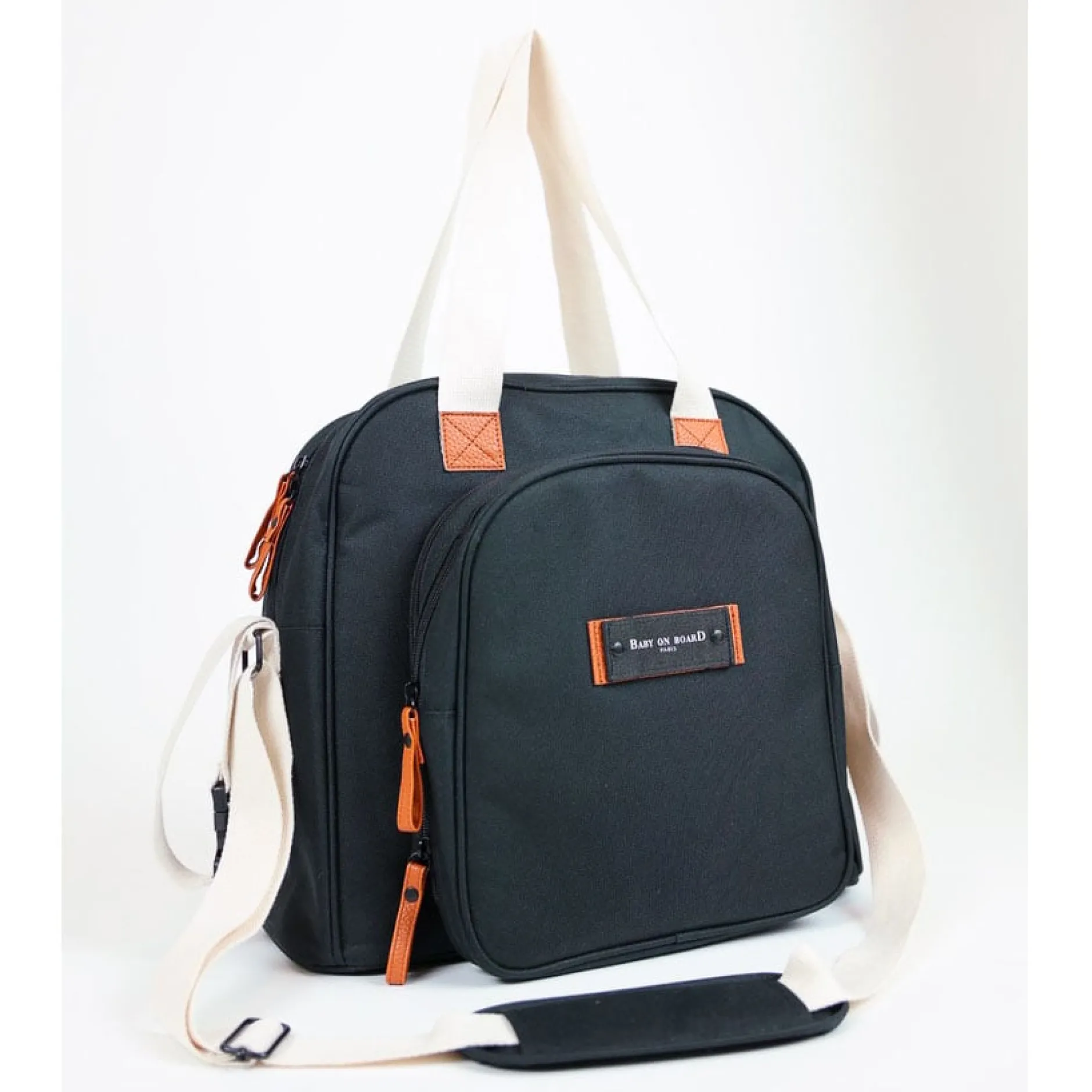 Sacs À Langer|Tout Pour Vos Balades*Baby On Board Sac à dos à langer Square Duo de Noir