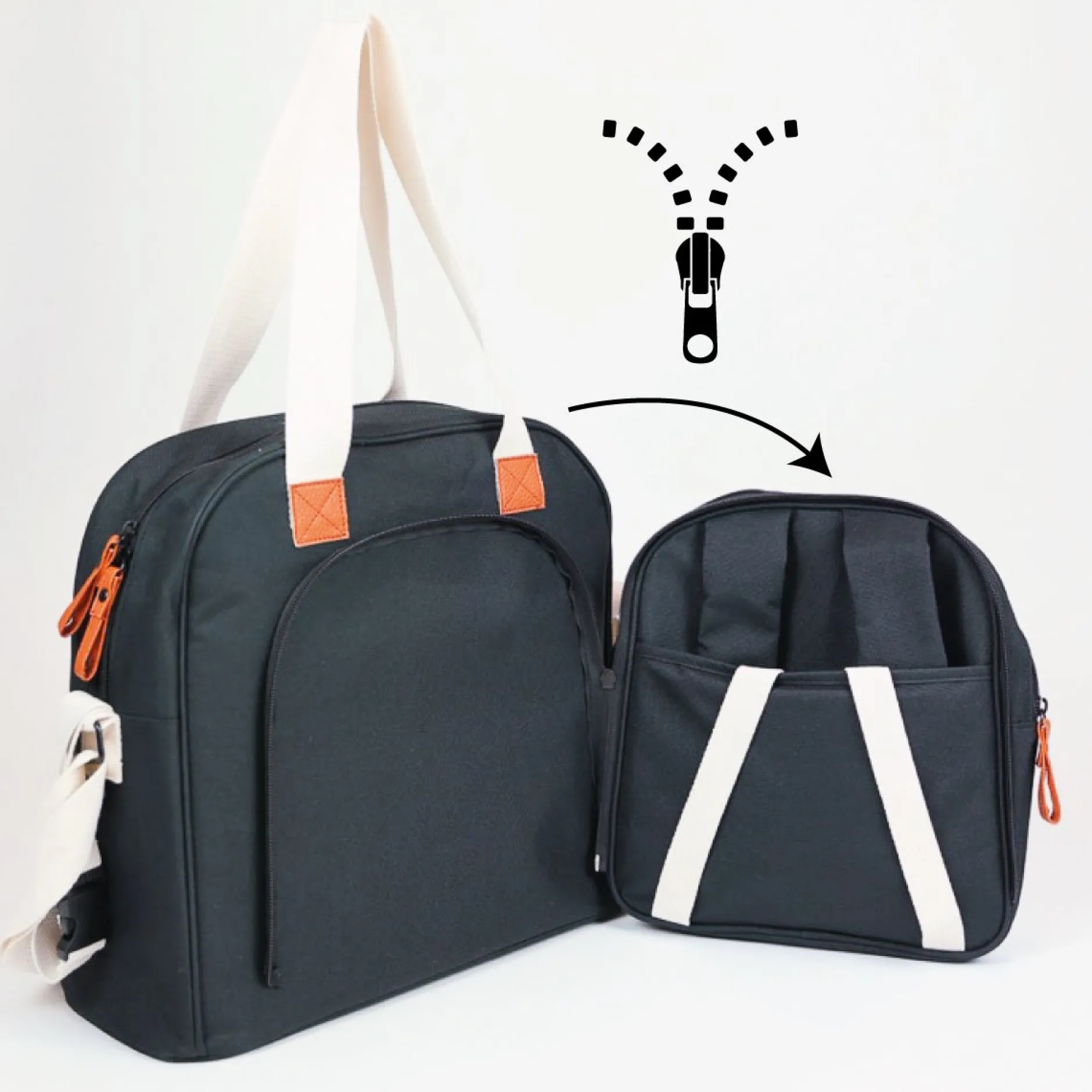 Sacs À Langer|Tout Pour Vos Balades*Baby On Board Sac à dos à langer Square Duo de Noir