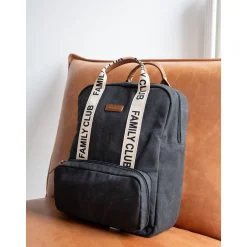 Sacs À Langer|Tout Pour Vos Balades*Childhome Sac à Dos Family Club Signature de Noir