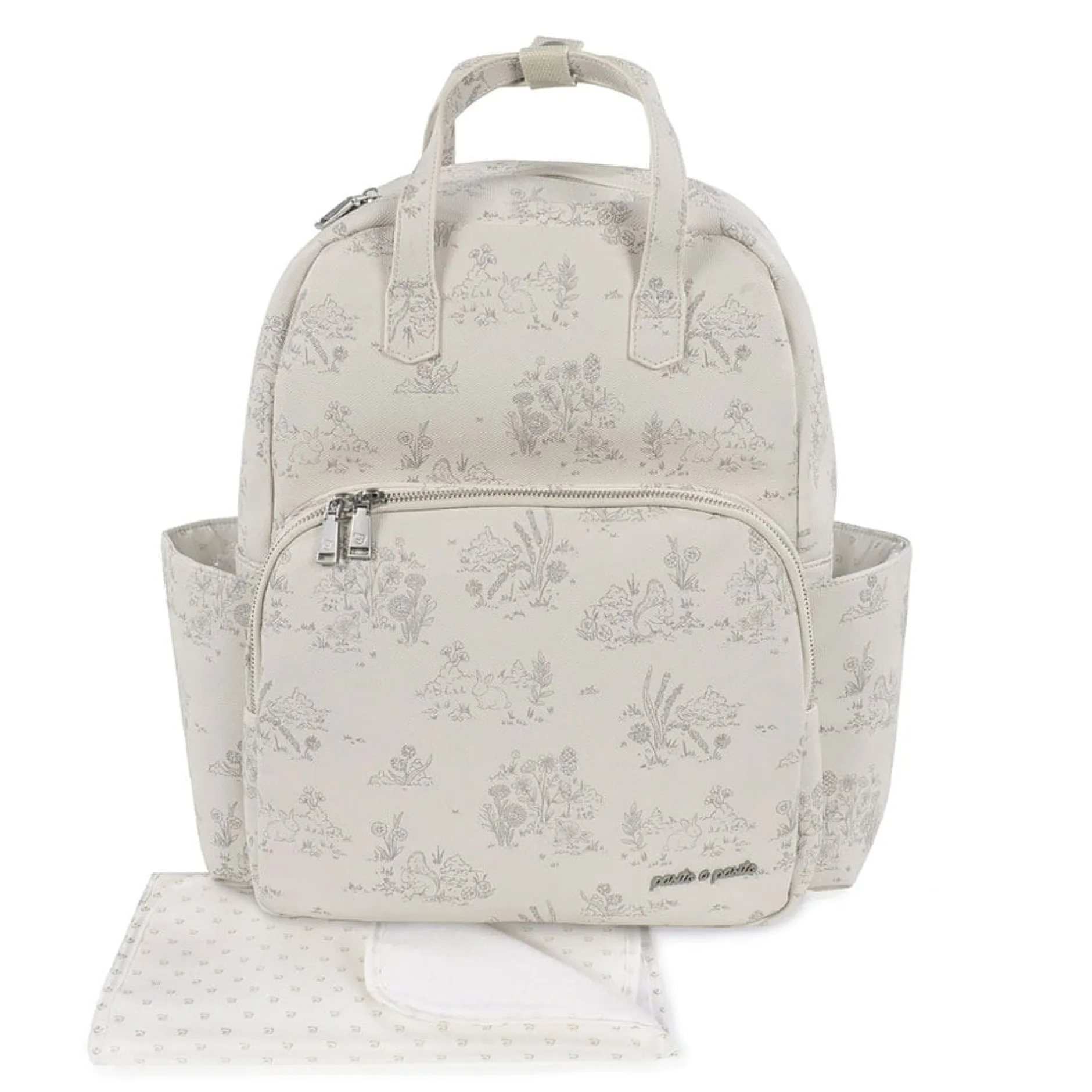 Tout Pour Vos Balades|Sacs À Langer*pasito a pasito Sac à dos imprimé toile de jouy de Cream