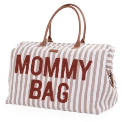 Sacs À Langer|Tout Pour Vos Balades*Childhome Sac à langer Mommy Bag de Rayures Terra