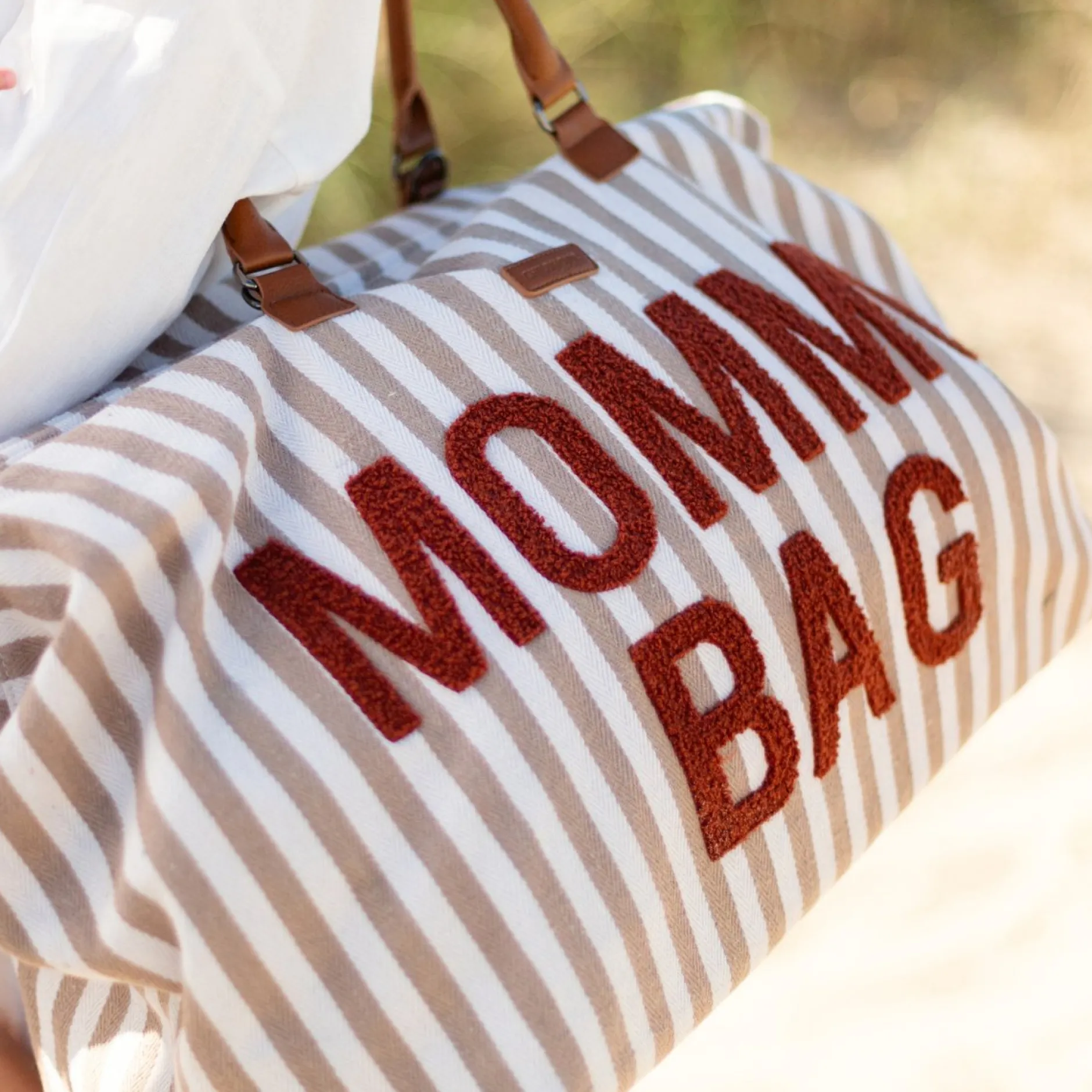 Sacs À Langer|Tout Pour Vos Balades*Childhome Sac à langer Mommy Bag de Rayures Terra