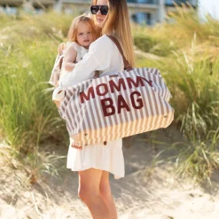 Sacs À Langer|Tout Pour Vos Balades*Childhome Sac à langer Mommy Bag de Rayures Terra