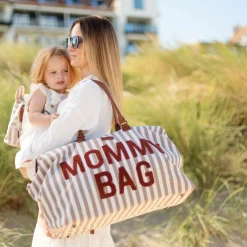 Sacs À Langer|Tout Pour Vos Balades*Childhome Sac à langer Mommy Bag de Rayures Terra