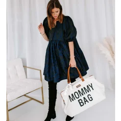 Sacs À Langer|Tout Pour Vos Balades*Childhome Sac à langer Mommy Bag de Teddy écru