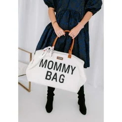 Sacs À Langer|Tout Pour Vos Balades*Childhome Sac à langer Mommy Bag de Teddy écru