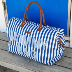 Tout Pour Vos Balades|Sacs À Langer*Childhome Sac à langer Mommy Bag de Rayures Bleu