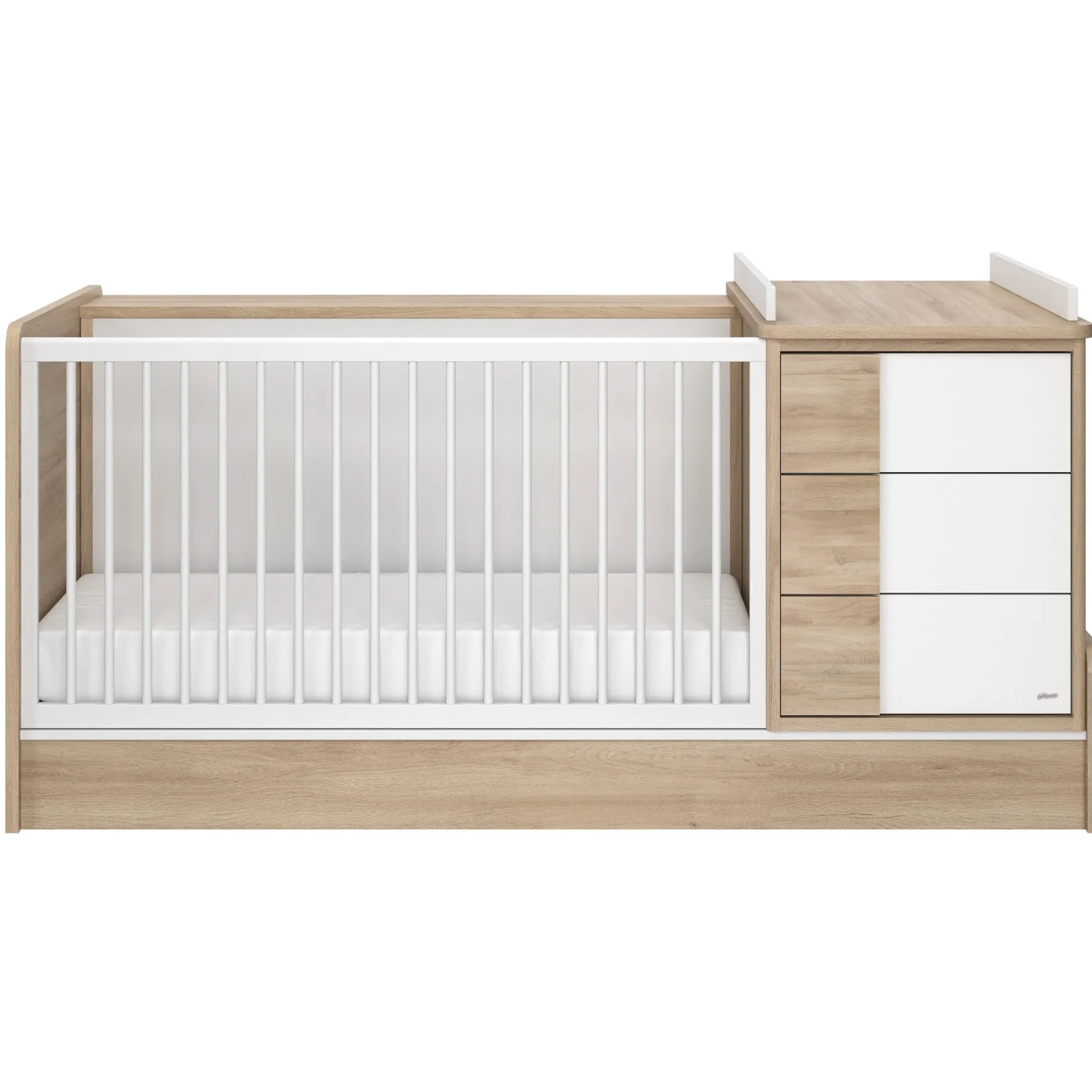 Ensembles Évolutifs*Galipette Sacha lit compact bébé 70x140 de Chêne