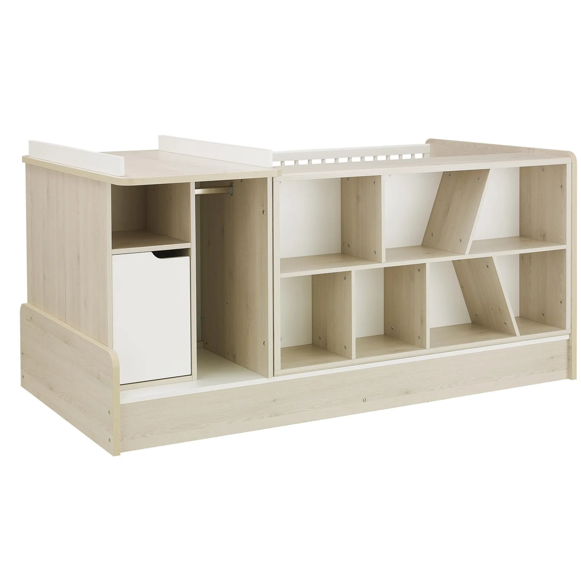 Ensembles Évolutifs*Galipette Sacha lit compact bébé 70x140 de Chêne