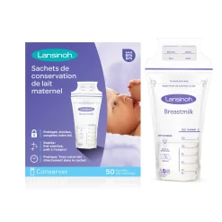 Conservation Du Lait Maternel*Lansinoh Sachets de conservation de lait maternel de