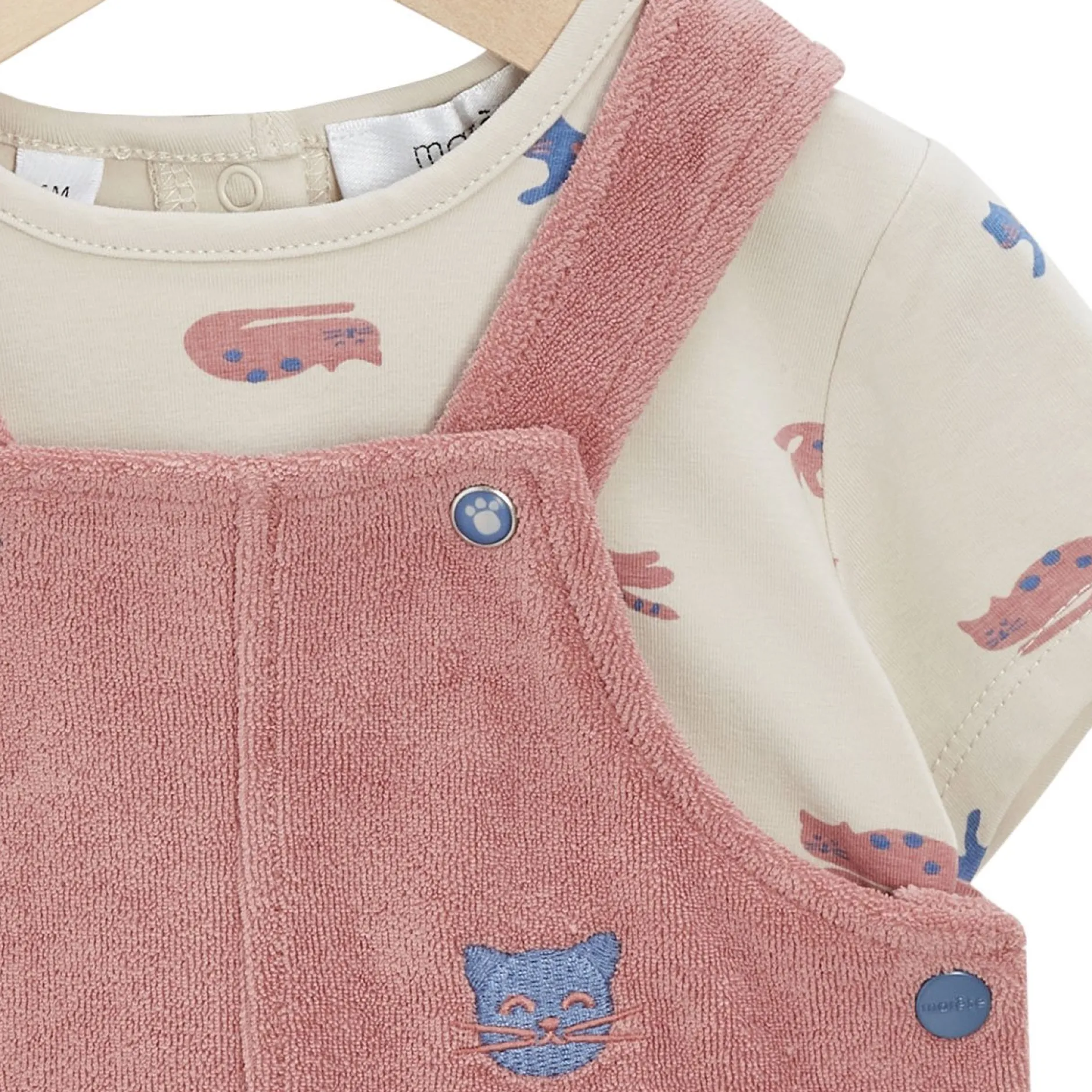 Combinaisons, Salopettes|T-Shirts, Polos, Chemises*Marèse Salopette + Tee-shirt manches courtes de Imprimé Tout Doux