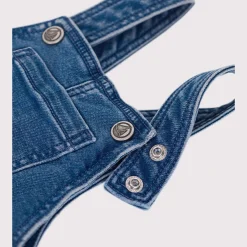 Combinaisons, Salopettes|Combinaisons, Salopettes*Petit Bateau Salopette bébé en jean élasthanne jambes longues de Bleu délavé