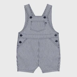 Combinaisons, Salopettes|Combinaisons, Salopettes*Petit Bateau Salopette courte en toile de Rayures