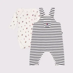 Bodies|Combinaisons, Salopettes*Petit Bateau Salopette et body en coton de