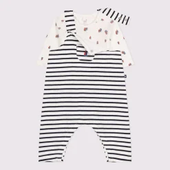 Bodies|Combinaisons, Salopettes*Petit Bateau Salopette et body en coton de
