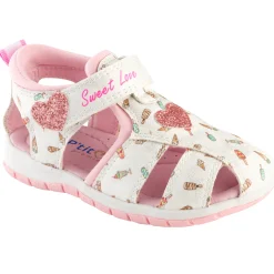 Chaussures Fille|Chaussettes, Collants, Chaussons*P'tit Bisou premiers pas Sandales à paillettes 24 de Blanc/Rose