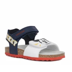 Chaussures Garçon|Chaussures Fille*Geox Respira Sandales Chalki de Mickey bleu marine et blanc