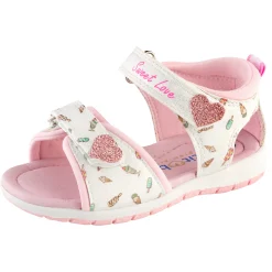 Chaussures Fille|Chaussettes, Collants, Chaussons*P'tit Bisou premiers pas Sandales fantaisie 24 de Rose/Blanc