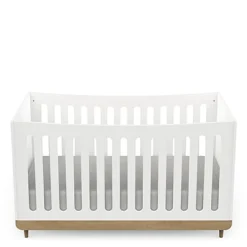 Lits 70X140 Évolutifs*CBA Meubles Scandinave Lit 70 x 140 cm de Blanc / Chêne