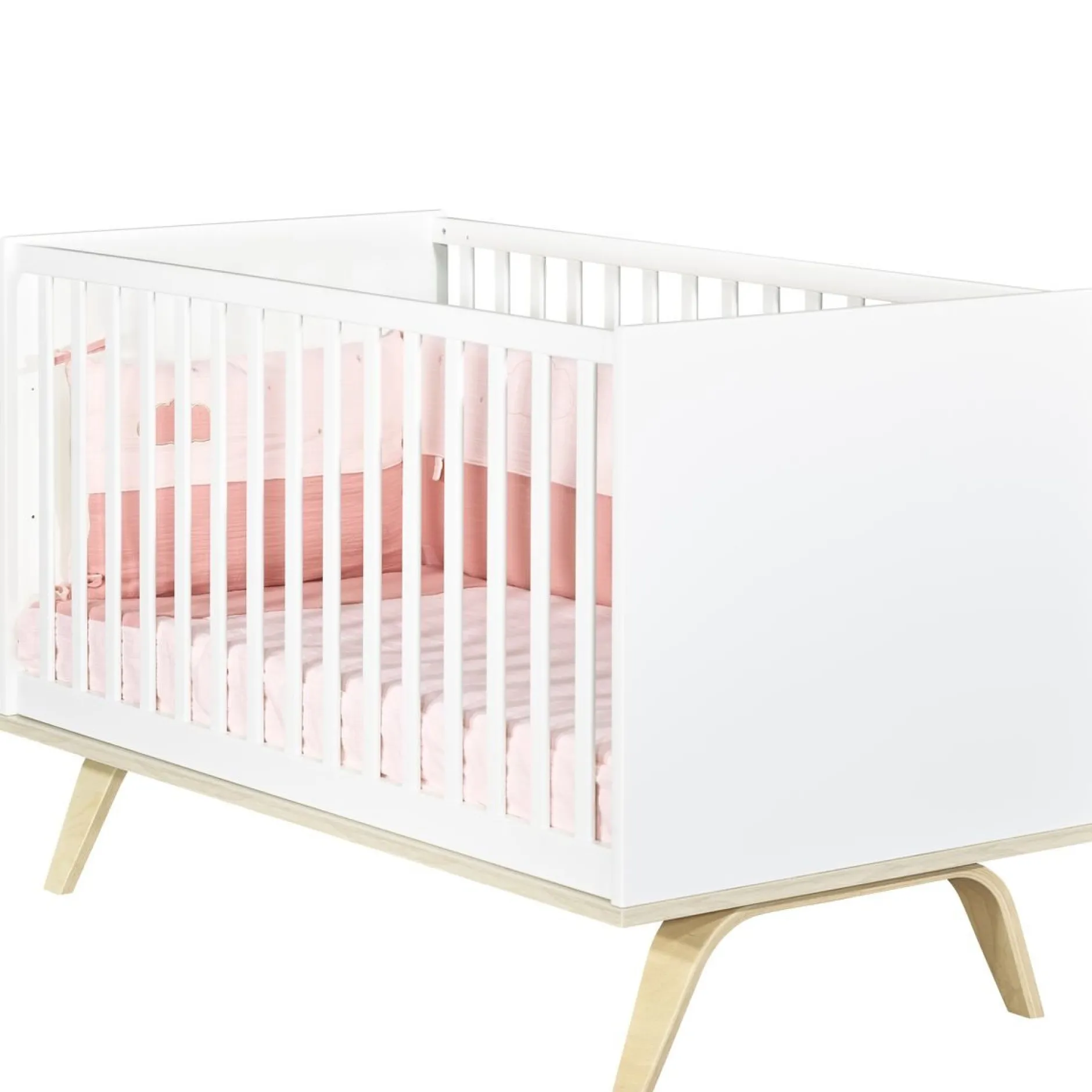 Lits 70X140 Évolutifs*Sauthon Baby's Sweet Home Serena Little big bed 70x140 de Blanc