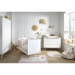 Lits 70X140 Évolutifs*Sauthon Baby's Sweet Home Serena Little big bed 70x140 de Blanc