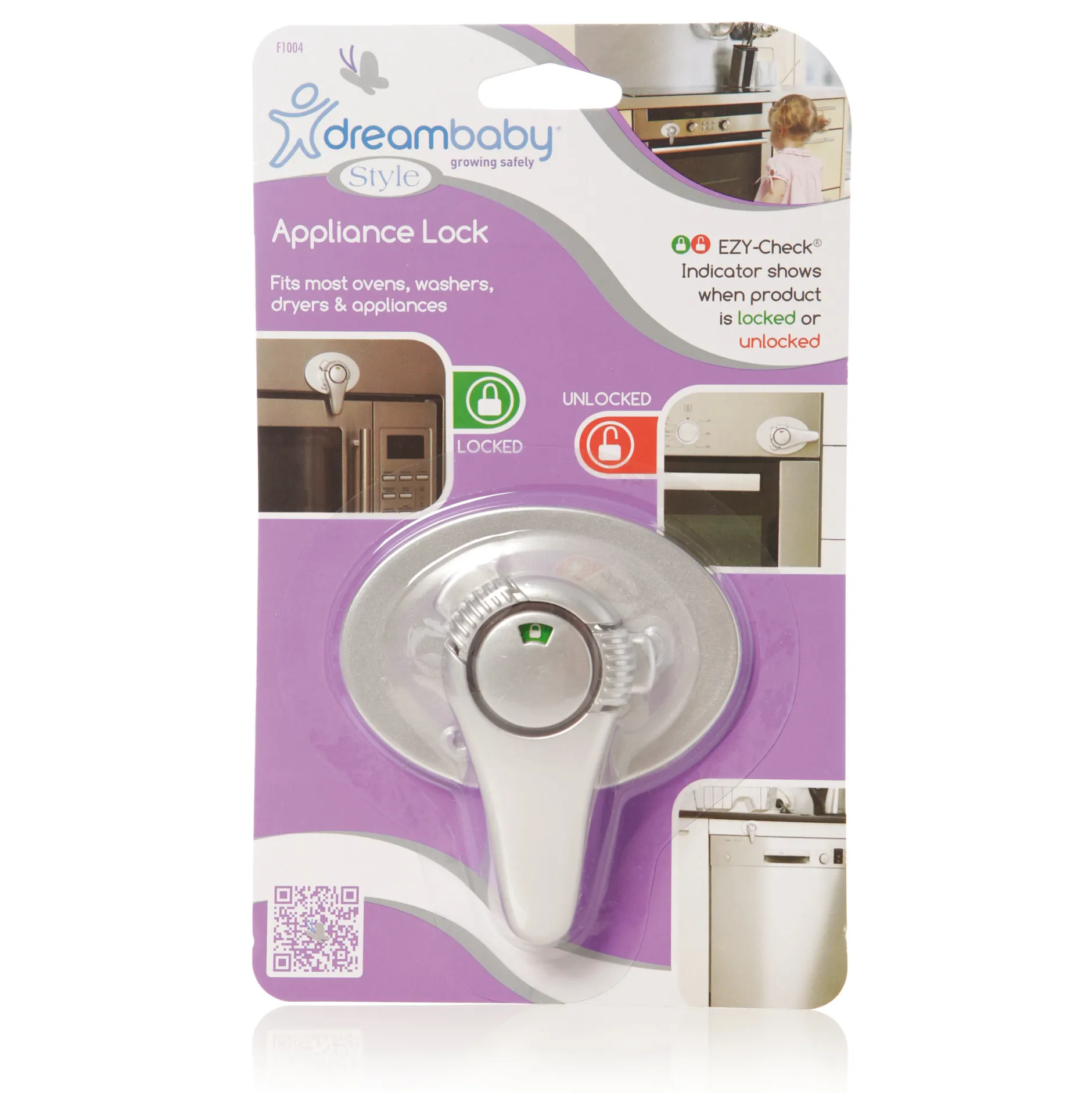 Sécurité Domestique*Dreambaby Serrure de four Ezy-check® de la gamme Style™ de argent