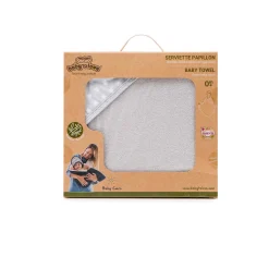 Sorties De Bain*Babytolove Serviette papillon bambou de White Stars