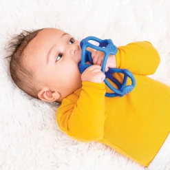 Balles & Ballons*Nattou Set de 2 balles silicone de bleu