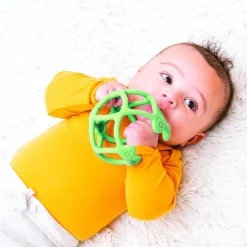 Balles & Ballons*Nattou Set de 2 balles silicone de menthe