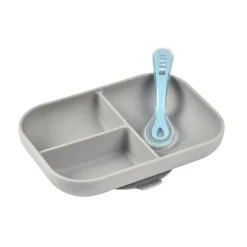 Coffrets|Assiettes*Béaba Set repas silicone de Gris
