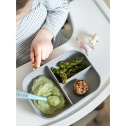 Coffrets|Assiettes*Béaba Set repas silicone de Gris