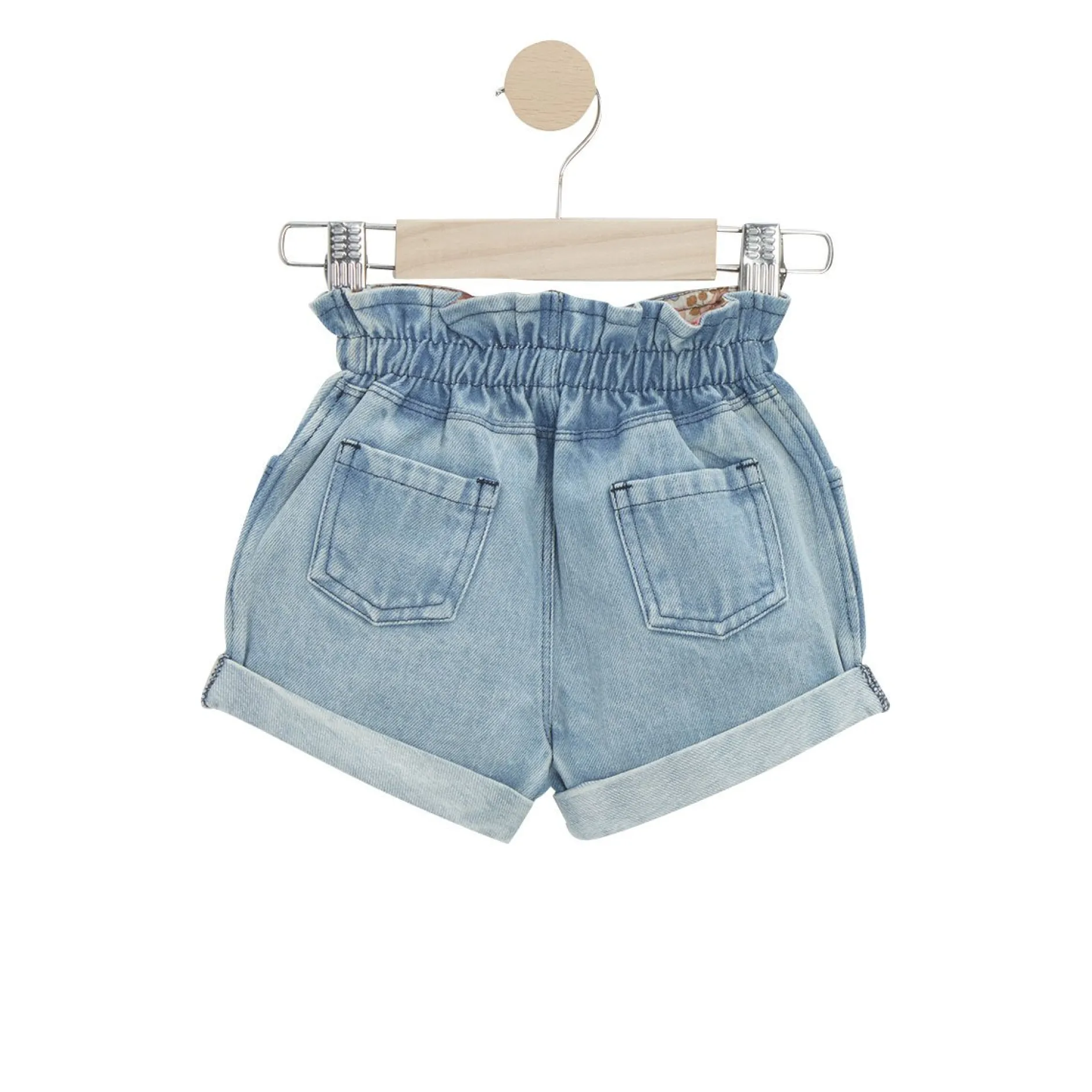 Pantalons, Shorts, Leggings*P'tit Bisou Petit Prix Short en jean Liberty and Sea Life de