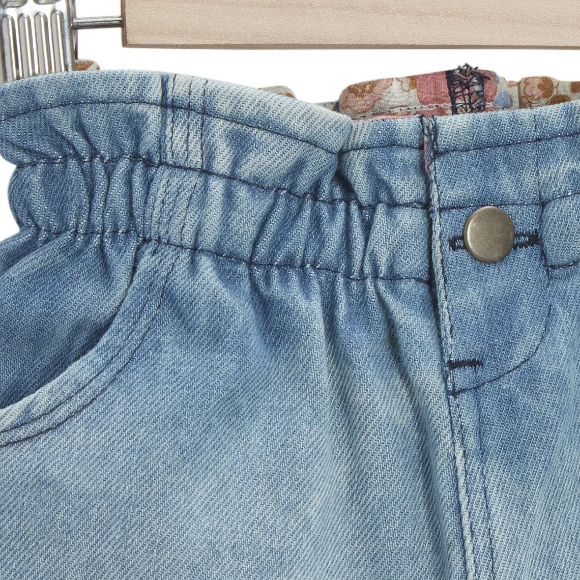 Pantalons, Shorts, Leggings*P'tit Bisou Petit Prix Short en jean Liberty and Sea Life de