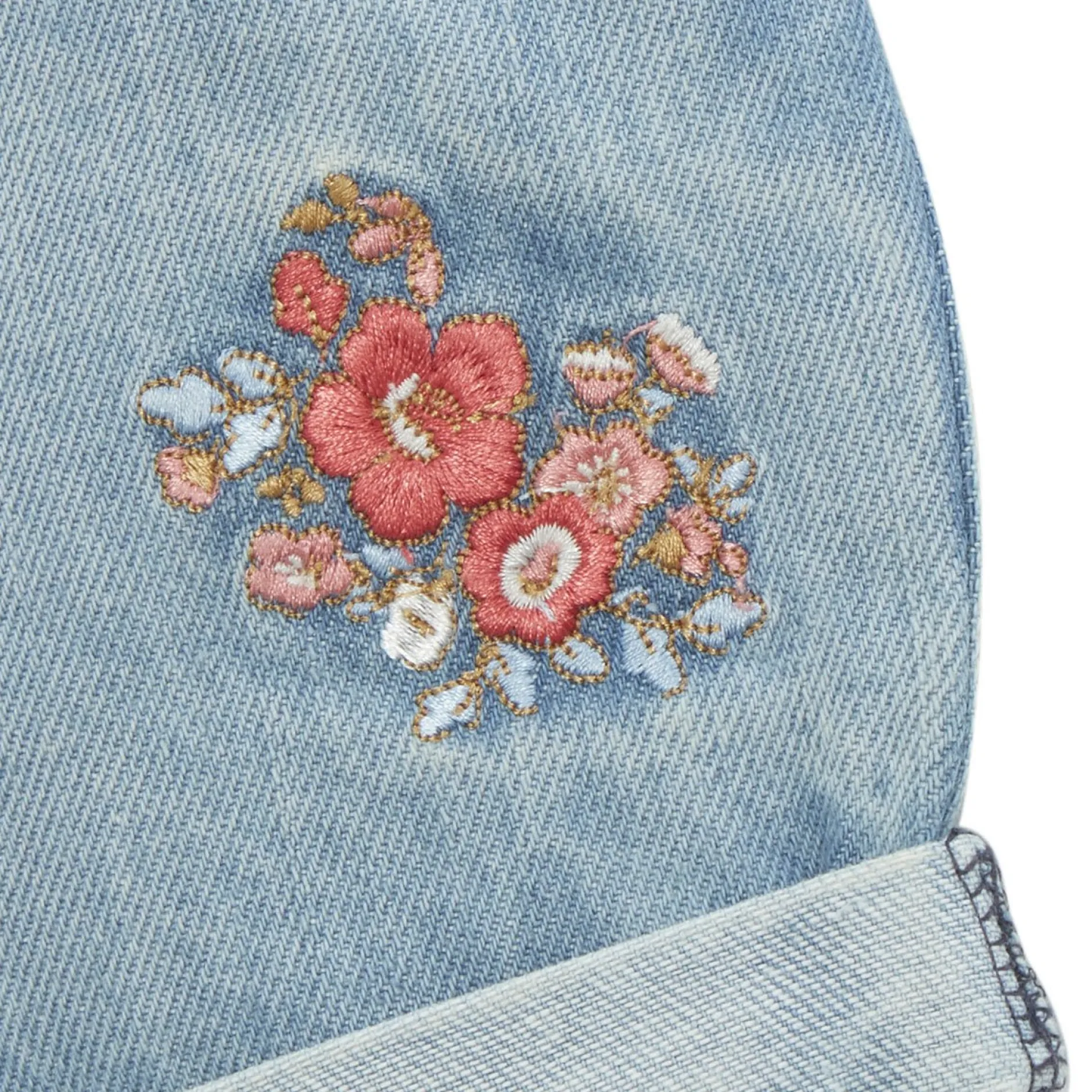 Pantalons, Shorts, Leggings*P'tit Bisou Petit Prix Short en jean Liberty and Sea Life de