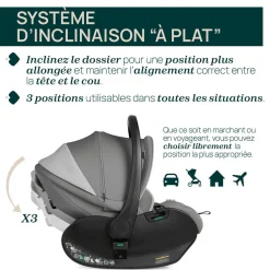 Tout Pour Vos Trajets|Sièges Auto De 0 À 15 Mois*Chicco Siège auto First-Seat Recline i-Size de Black satin