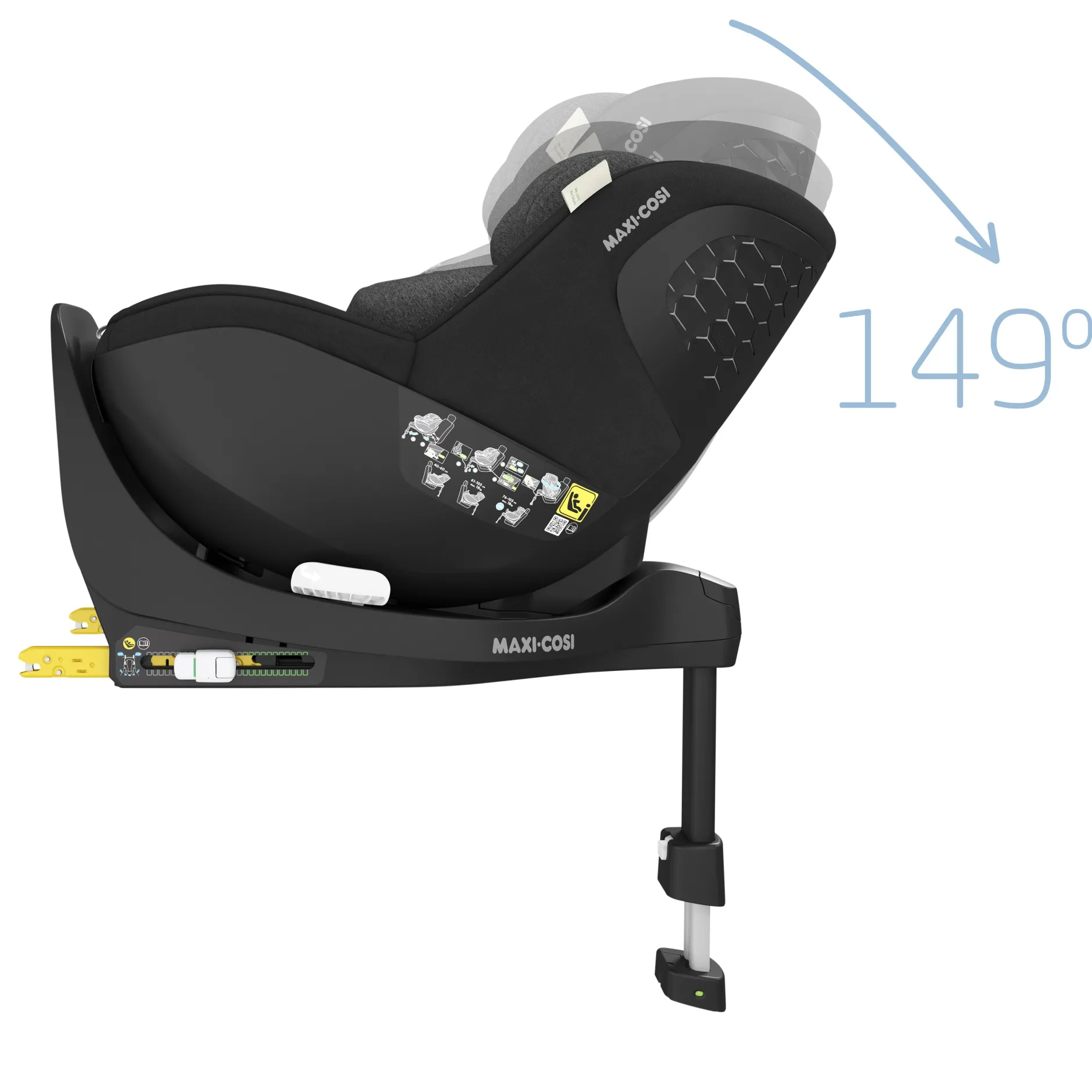 Siège Auto De 0 À 4 Ans Avec Réducteur|Siège Auto Avec Jambe De Force*Maxi-Cosi Siège auto Mica Pro Eco i-Size de Authentic Black
