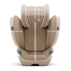 Siège Auto De 4 Ans À 10-12 Ans|Sièges Auto Isofix*CYBEX Siège auto Solution G2 i-Fix de Almond Beige