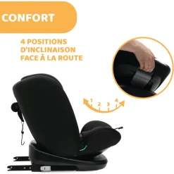 Siège Auto Évolutif De 15 Mois À 10-12 Ans|Siège Auto Avec Top Tether*Chicco Siège-auto mokita i-Size de Black