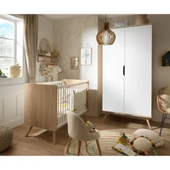 Armoires 2 Portes*Sauthon Baby's Sweet Home Sixties Armoire 2 portes de Blanc