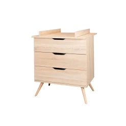 Commodes*Sauthon Baby's Sweet Home Sixties Commode 3 tiroirs de Bois
