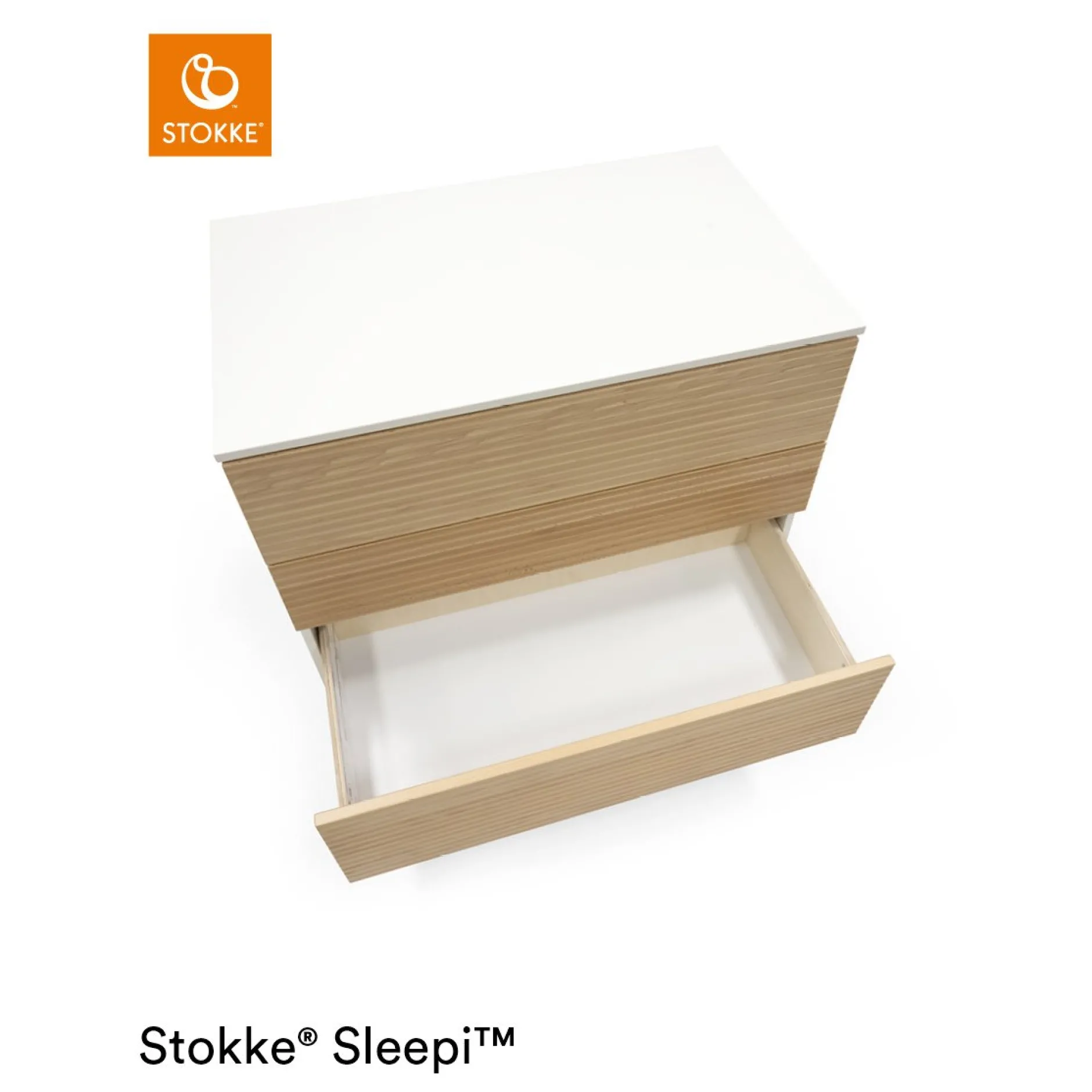 Commodes*Stokke® Sleepi Caisson + Pieds Commode de Natural