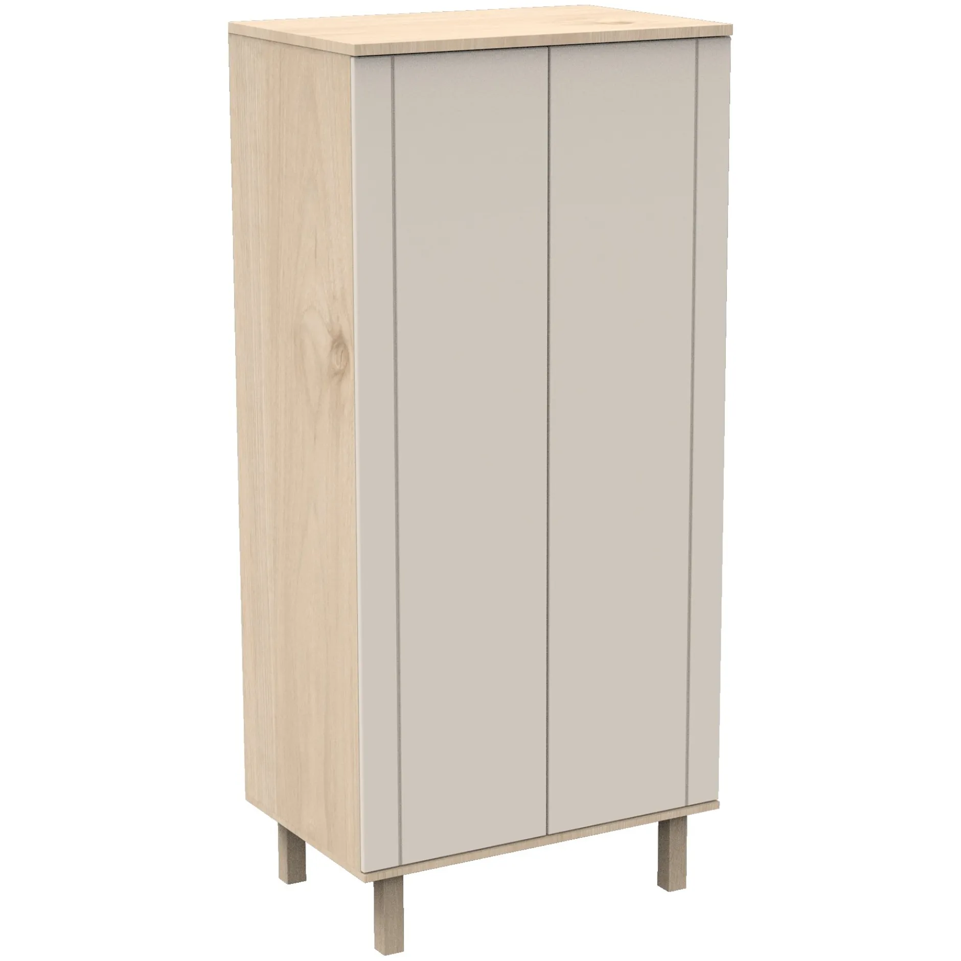 Armoires 2 Portes*Sauthon Baby's Sweet Home Solène Armoire 2 portes de Beige cendré