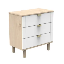 Commodes*Sauthon Baby's Sweet Home Solène Commode 3 tiroirs de Blanc